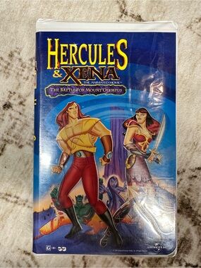 Universal Hercules & Xena Animated Movie VHS–The Battle for Mount Olympus 1997